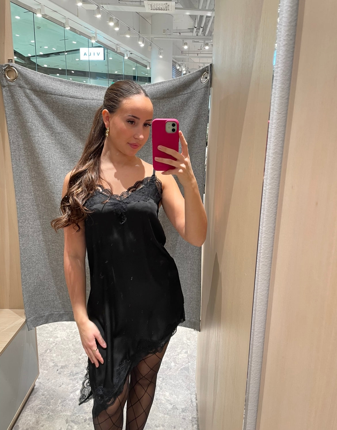 VILACEY Short Dress - Black